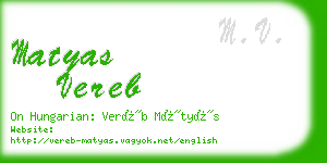 matyas vereb business card